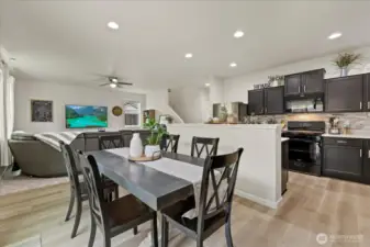 Dining Room has LVP Flooring installed in Oct. 2023, can accommodate an expandable dining table