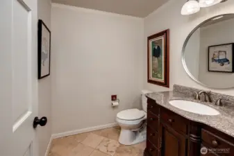 Main floor updated powder room