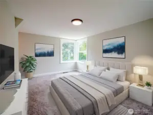 PRIMARY BEDROOM...DIGITALLY STAGED