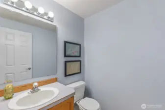 Downstairs powder room