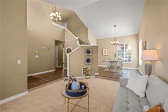 Formal living room and dining room.