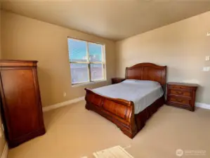 Plenty of room for a king size bed