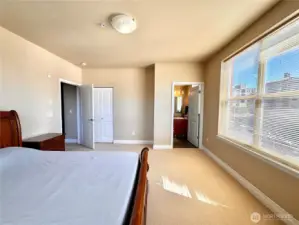 Spacious primary bedroom