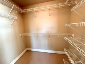 Primary walk-in closet