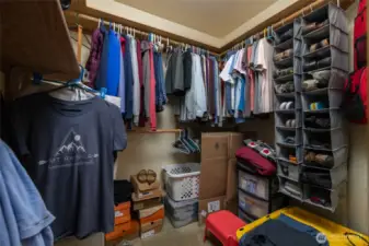 Walk-in closet.