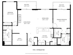 Floorplan of Unit 508