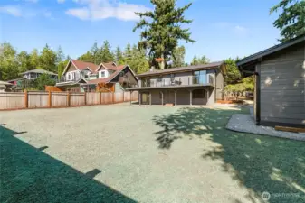 From the back of the property