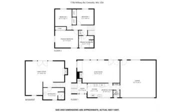 Practical floor plan the layout provided as a helpful reference. Dimensions are generated estimates and not guaranteed for accuracy.