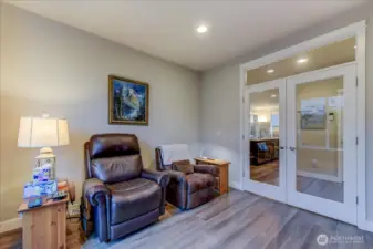 Den/Office with French Doors