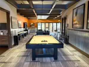The Lodge at Trilogy 55+ Resort Style Community in Tehaleh. Includes Pool, exercise room, restaurant dining, golf simulator, shuffleboard, pool table, pickleball courts, outdoor fireplace sitting area, and much, much more
