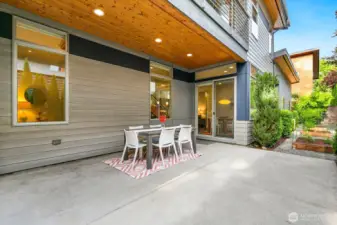 Oversized covered patio