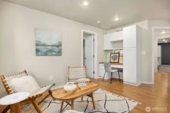 lower level guest space