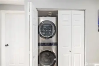 Laundry closet.