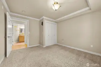 Second bedroom new carpet. 3/4 bath right across hall.