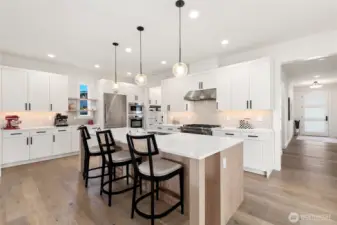 Modern kitchen with quartz countertops