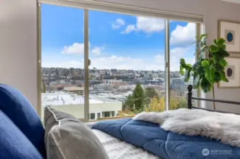Picture taken from Master Bdrm when staged