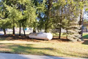 Privately owned propane tanks, no lease required.