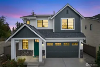Elevation B-photos are of the model home and for example only.