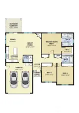 SIZES AND DIMENSIONS ARE APPROXIMATE, PER BUILDER'S PLANS. ACTUAL MAY VARY