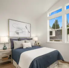 Photos are of a furnished Daisy for demonstration purposes only. Surfaces and finishes may differ.