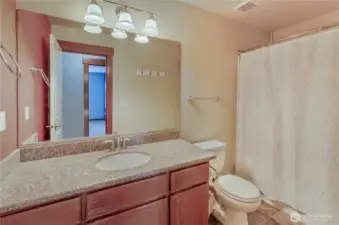 Full bathroom for other bedrooms to share
