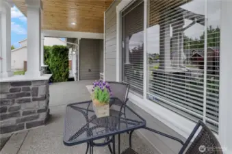 Large Front Porch great for enjoying sunsets or decorating for your favorite holidays!