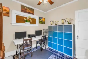 Bedroom upstairs currently being as office