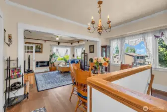 View of dining room, Living room