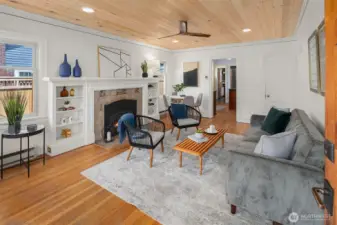 Hardwood floors throughout