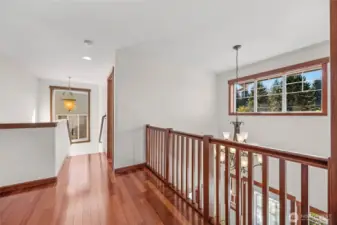 3RD FLOOR HALLWAY W/DRAMITIC VIEW TO LOWER FLOOR