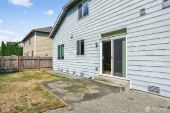Backyard with patio