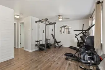 Family room. All new doors & trim throughout the home.