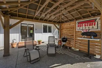 This Gazebo makes a great spot to BBQ & just chill in the shade. Add a table for outdoor meals.