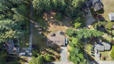 Aerial shot. New Roof in 2019.