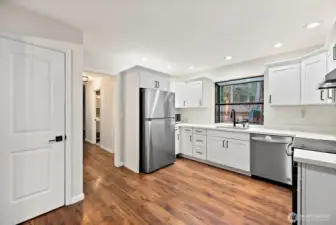 Updated kitchen with stainless appliances