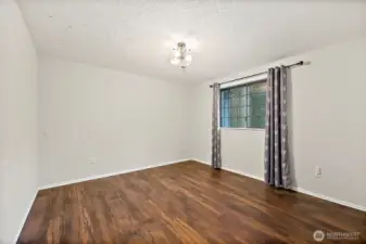 Bedroom #3 with Vinyl hardwood floors
