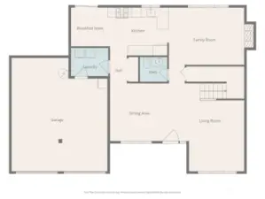 Floor plan for the main floor.