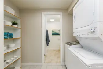 Lower Level Apartment Laundry Area