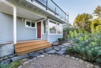 Lower Level Apartment Entry