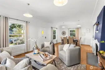 Everywhere is a light filled space.