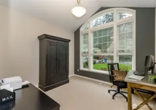 main floor office off living room