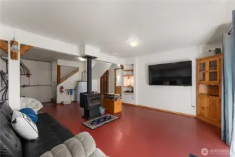 Basement family room