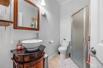 Private entrance studio/rec room bathroom