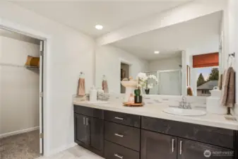 This is a general representation of floor plan and may vary from actual home constructed. Features in photos, upgrades, elevation, materials, dimensions and layout all subject to change. Photos are not of actual available home.