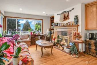 Family Room off the Kitchen