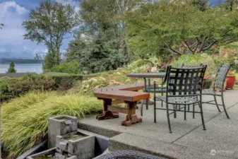 View from Covered Outdoor Kitchen area