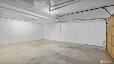 Private garage for covered parking.