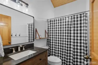 Full bath upstairs.