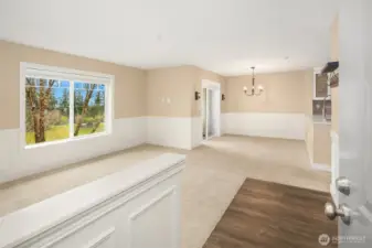 Spacious open-plan living & dining