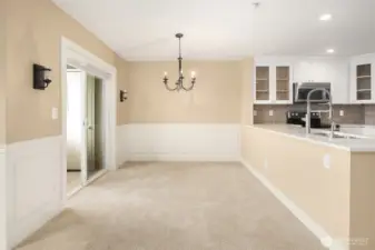 View balcony and storage unit through glass sliders